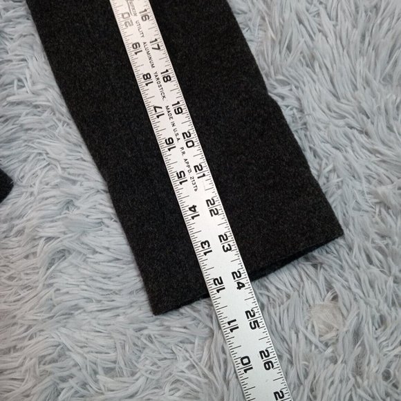 Eddie Bauer ‎ Womens Jacket Gray S Wool Rabbit Hair Coat Faux Pockets Blazer - Picture 10 of 12